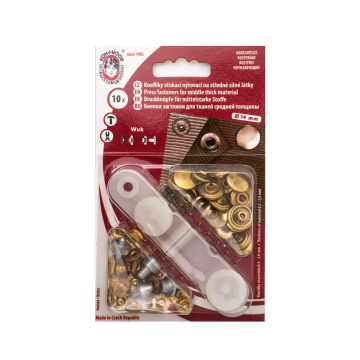 Drukknopen Set - 13.5mm - Goud