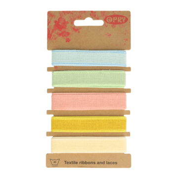 Opry Lint Linnenlook 10mm - Pastel