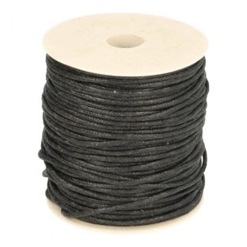 Wax Koord 4 mm - Zwart