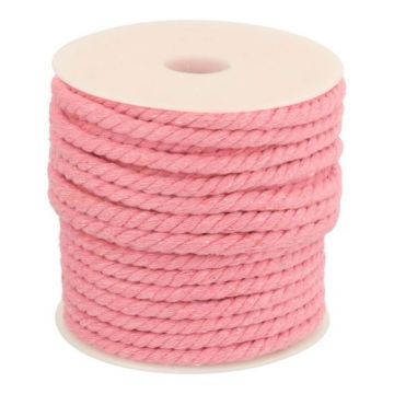 gedraaid koord licht roze