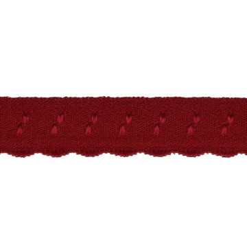 Lingerie Elastisch Vouwkant - Dark Red