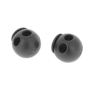 Bohin - Koordstopper 2-gaats Bol - 18x19mm Zwart