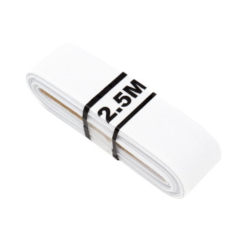 Bosje Taille Elastiek 30mm - Wit - 2.5 meter
