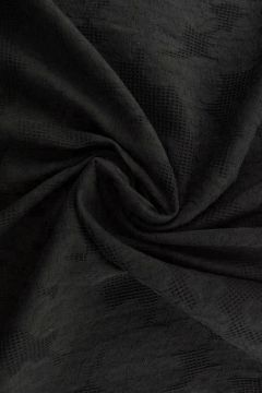 Cotton - Jacquard Roses - Black - 03