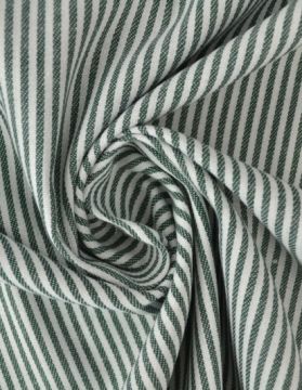 Linnenlook Strepen - Midi Green