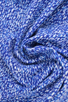 Lycra - Blue Scribbles