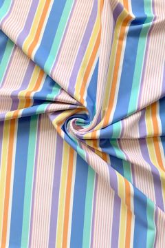 Lycra - Pastel Lines and Stripes