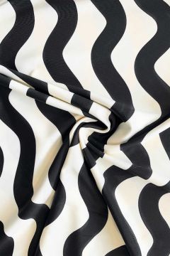 Lycra - Wave Offwhite/Black
