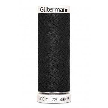 Gütermann 200 meter naaigaren - zwart