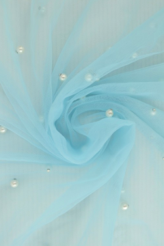 Mesh Pearls - Licht Blauw - 05