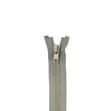 YKK Metalen Rits - Dubbel Deelbaar - Light Grey/Silver - 85cm