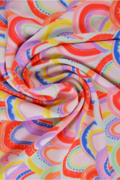 Lycra - Bright Colored Rainbows