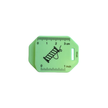Sew Tasty - Zoomgeleider Magnetisch met Liniaal - Green