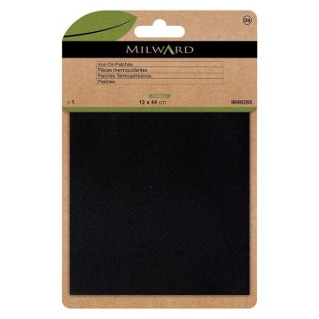 Milward Verstelstuk opstrijkbaar - Black 12x44cm