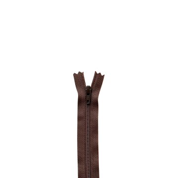 ykk nylon rits 15cm - 570 - Donkerbruin