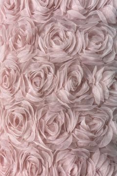 Mesh - Bridal Roses - Old Pink