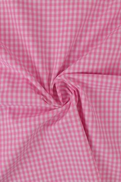 Blousestof - Ruitje Roze