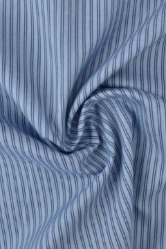 Chambray - Fine Black Lines on Vintage Blue