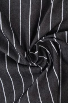 Chambray - White Stripes on Black