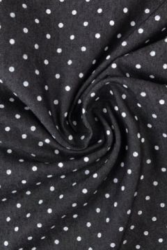 Chambray - Tiny White Dots on Black