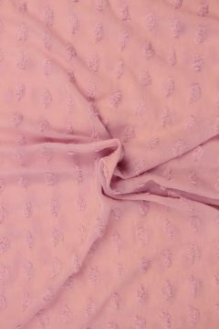 Chiffon Dots - Salmon Pink