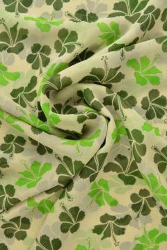 Chiffon - Hawai Flowers Green