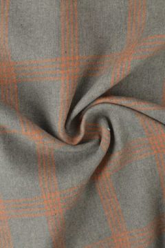 Flanel Ruiten - Mousse Grey/Ocher