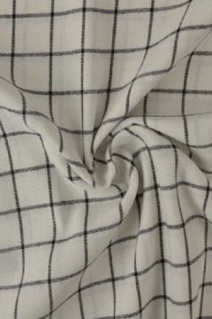 Flanel Ruiten - Off White/Black