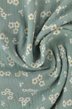 Hydrofiel - Tiny Flowers - Old Green
