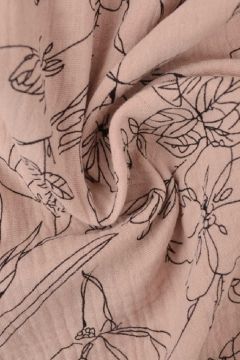 Hydrofiel - Sketch of Flowers Old Pink