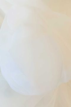Brandvertragende Tule - 300cm - Silk White