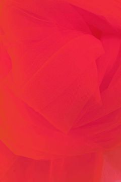 Brandvertragende Tule - 280cm - Red