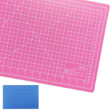 Snijmat 30x45cm Blauw/Roze