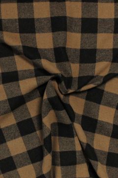 Wol - Tartan - Navy / Caramel