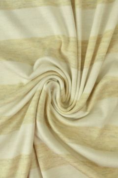 Viscose Tricot - Stripes Big White/ Beige