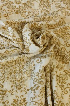 Fashion Woven - Caramel Baroque on Offwhite