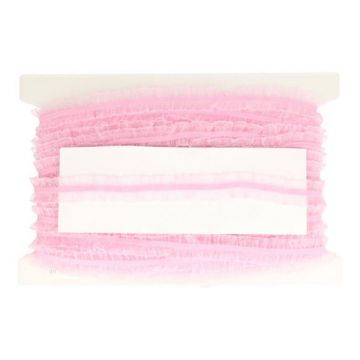 Elastisch Ruche Band - Licht Roze