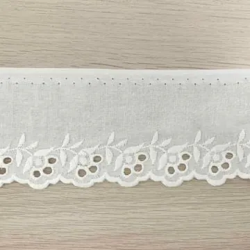 broderie band - Wit - 50mm