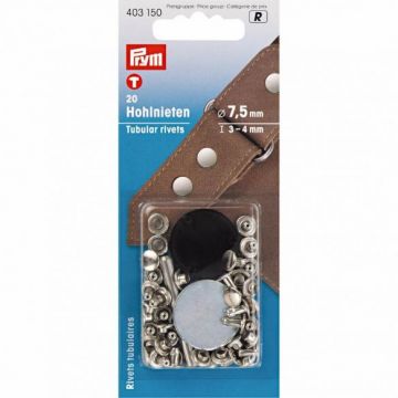 Prym Holnieten Set 7,5 mm - Zilver