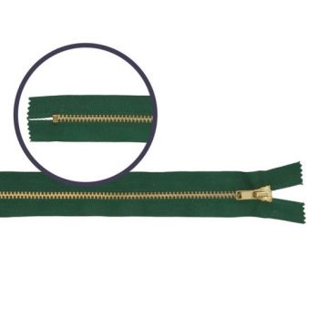 Metalen Rits - Niet Deelbaar -890 - Dark Green -20 cm 