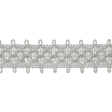 Lurexband 40mm - Silver