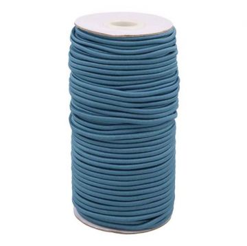 Koord elastiek 3mm -027- Jeans Blauw