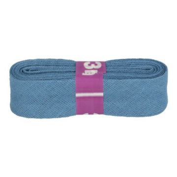 Oaki Doki Katoen Biaisband 3m Staal Blauw