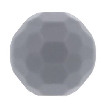 Opry Siliconen Kraal Diamant 16mm - Grijs