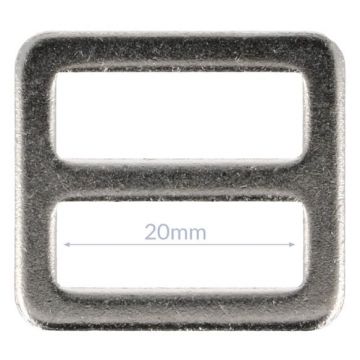 Opry Gesp Plat - Silver - 20mm