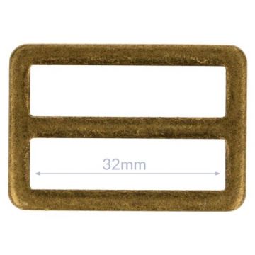 Opry Gesp Plat - Old Gold - 32mm