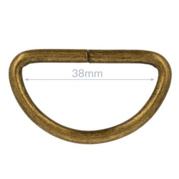 Opry D-Ring - Old Gold - 38mm