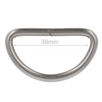 Opry D-Ring - Mat Nikkel - 38mm