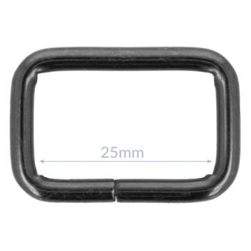 Opry Gesp - Dark Silver - 25mm