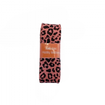 Biaisband  - 2m - Leopard - Warm Coral